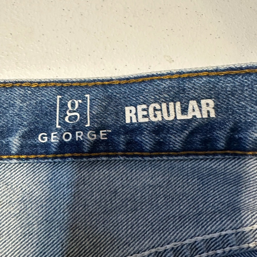 George Jeans Mens 32x34 Blue Lot of 4 Regular Fit Cotton Denim Outdoor Work Wear - Picture 6 of 9